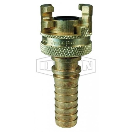 Dixon THOR COUPLER, 1/2 in BARB, BRASS 200895-4 4PS4-B